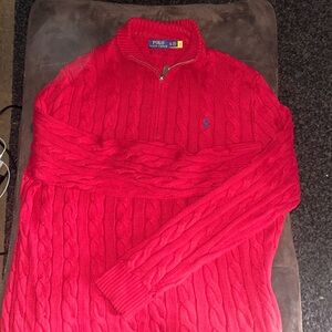Cable-Knit Cotton Quarter-Zip Sweater
Polo Ralph Lauren